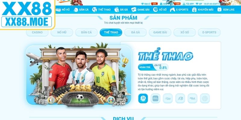 Những điểm nổi bật thể thao XX88 thu hút người tham gia